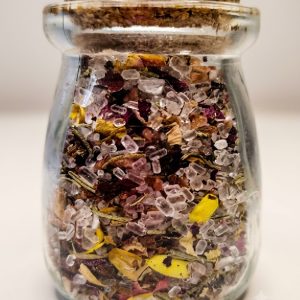 Baño de flores y cristales